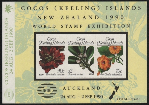 Kokos-Inseln 1990 - Mi-Nr. Block 10 ** - MNH - Pflanzen / Plants