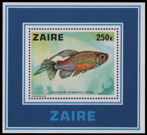 Kongo-Zaire 1978 - Mi-Nr. Block 17 ** - MNH - Fische / Fish