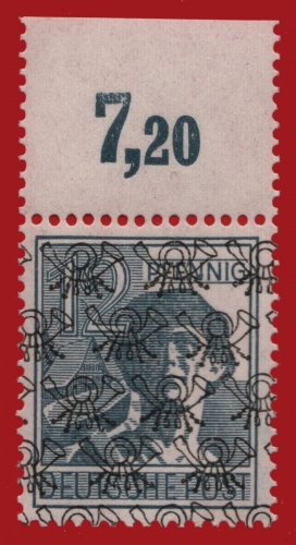 Bizone 1948 - Mi-Nr. 40 II P OR dgz ** - MNH - BPP-Signatur