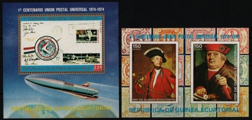 Äquatorial-Guinea 1974 - Mi-Nr. Block 109-110 ** - MNH - UPU
