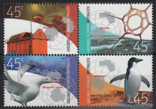 AAT / Austral. Antarktis 2002 - Mi-Nr. 149-152 ** - MNH - Vögel / Birds (I)