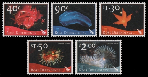 Ross-Gebiet 2003 - Mi-Nr. 84-88 ** - MNH - Meeresleben / Marine life