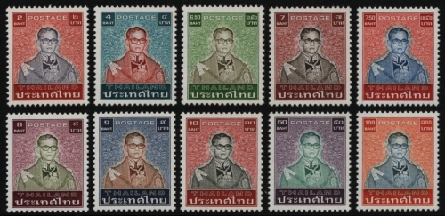 Thailand 1984 - Mi-Nr. 1100-1109 ** - MNH - König Bhumibol (I)
