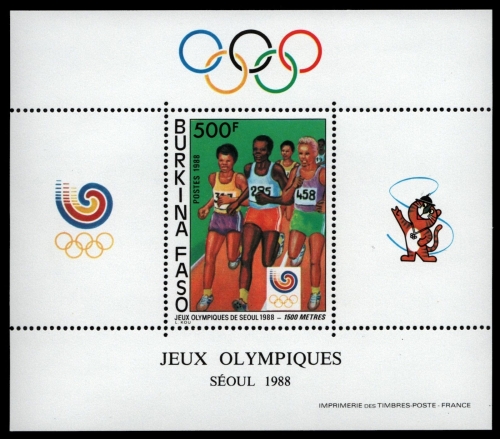 Burkina Faso 1988 - Mi-Nr. Block 130 ** - MNH - Olympia Seoul