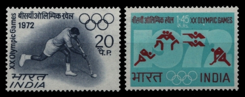 Indien 1972 - Mi-Nr. 538-539 ** - MNH - Olympia München