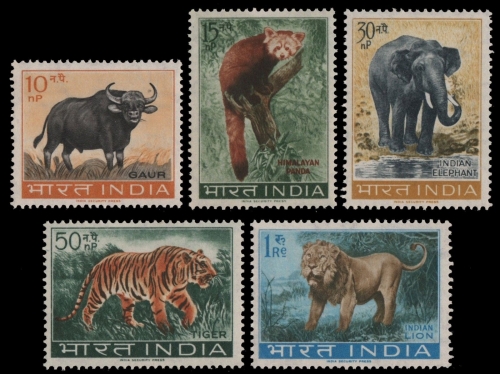 Indien 1963 - Mi-Nr. 358-362 ** - MNH - Wildtiere / Wild animals