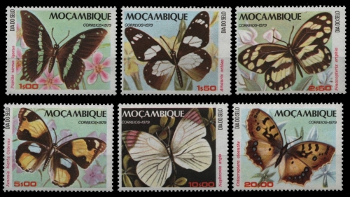 Mosambik 1979 - Mi-Nr. 731-736 ** - MNH - Schmetterlinge / Butterflies