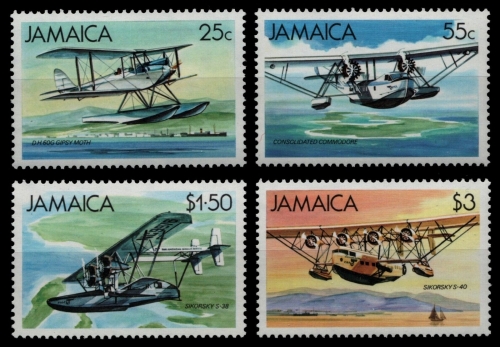 Jamaika 1984 - Mi-Nr. 581-584 ** - MNH - Flugzeuge / Airplanes