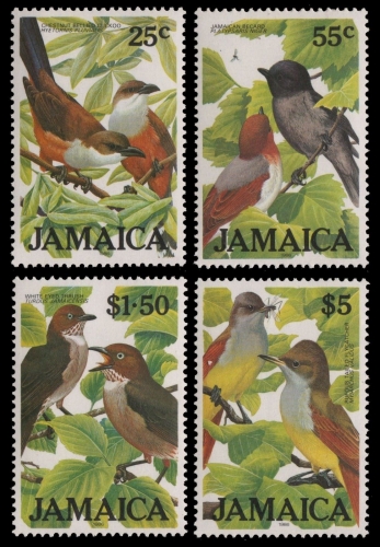 Jamaika 1986 - Mi-Nr. 624-627 ** - MNH - Vögel / Birds