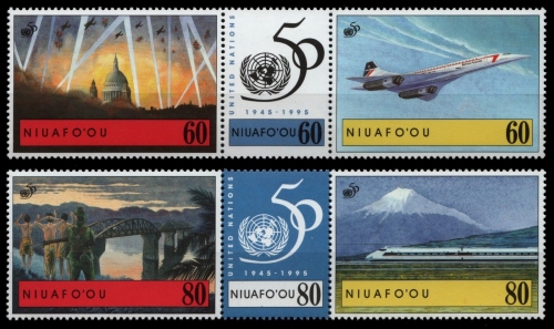 Niuafo'ou-Insel 1995 - Mi-Nr. 293-298 ** - MNH - (gefaltet) - UNO