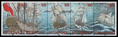 Niuafo'ou-Insel 1994 - Mi-Nr. 264-268 ** - MNH - Schiffe / Ships