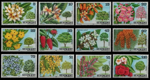 St. Vincent 1984 - Mi-Nr. 700-711 ** - MNH - Blumen / Flowers