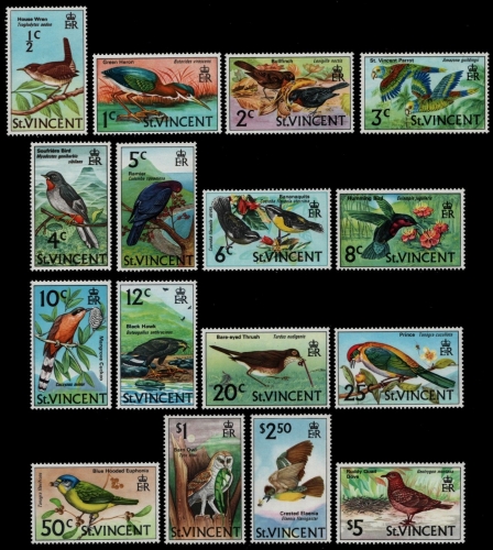 St. Vincent 1970 - Mi-Nr. 258-273 ** - MNH - Vögel / Birds (II)