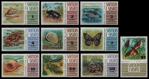 Samoa 1972 - Mi-Nr. 262-271 ** - MNH - Fauna
