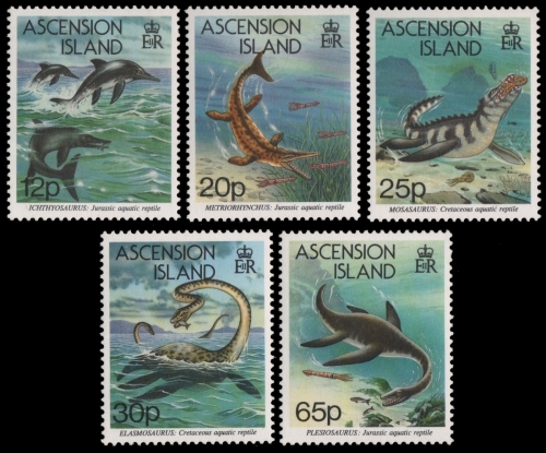 Ascension 1994 - Mi-Nr. 623-627 ** - MNH - Prähistorische Tiere