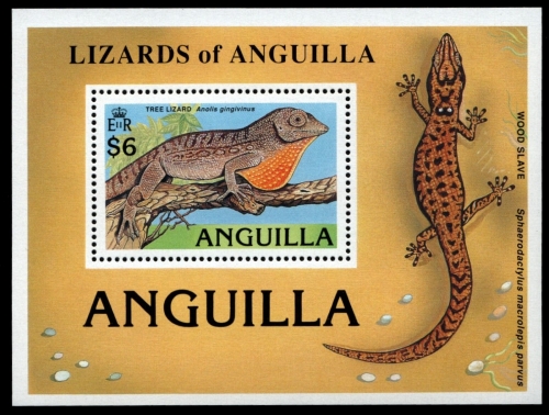 Anguilla 1989 - Mi-Nr. Block 82 ** - MNH - Reptilien / Reptiles