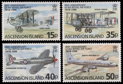 Ascension 1998 - Mi-Nr. 755-758 ** - MNH - Flugzeuge / Airplanes
