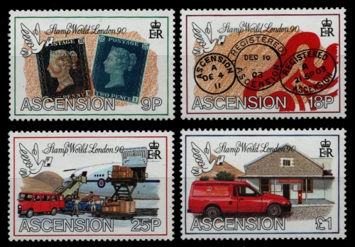 Ascension 1990 - Mi-Nr. 525-528 ** - MNH - Marke auf Marke - Post