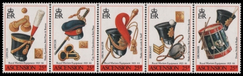 Ascension 1991 - Mi-Nr. 545-549 ** - MNH - Uniformen / Uniforms