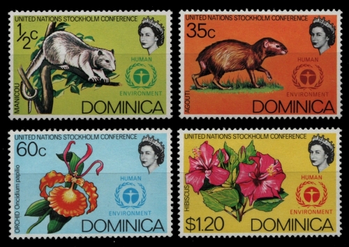 Dominica 1972 - Mi-Nr. 337-340 ** - MNH - Fauna & Flora