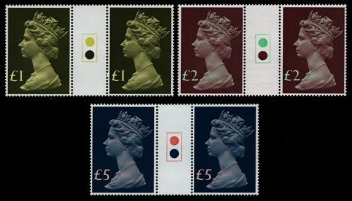 Großbritannien 1977 - Mi-Nr. 732-734 ** - MNH - Stegpaare - traffic light
