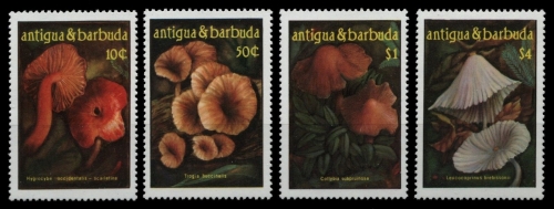 Antigua 1986 - Mi-Nr. 973-976 ** - MNH - Pilze / Mushrooms