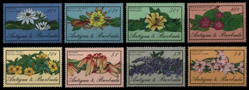 Antigua 1986 - Mi-Nr. 958-965 ** - MNH - Blumen / Flowers