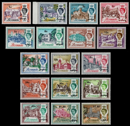 Bermuda 1970 - Mi-Nr. 227-243 ** - MNH - Freimarken / Definitives (I)