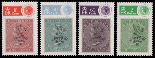 Bermuda 1990 - Mi-Nr. 577-580 ** - MNH - Marke auf Marke