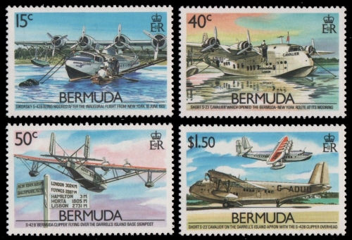 Bermuda 1987 - Mi-Nr. 513-516 ** - MNH - Flugzeuge / Airplanes