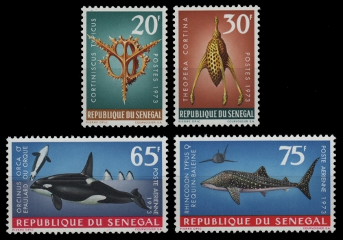 Senegal 1973 - Mi-Nr. 526-529 ** - MNH - Meeresleben / Marine life
