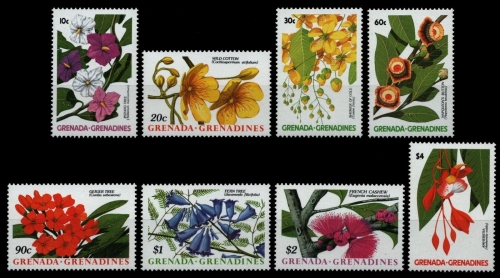 Grenada-Grenadinen 1988 - Mi-Nr. 1061-1068 ** - MNH - Blumen / Flowers
