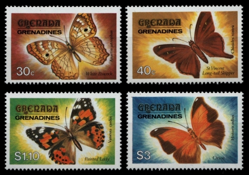 Grenada-Grenadinen 1982 - Mi-Nr. 490-493 ** - MNH - Schmetterlinge / Butterflies