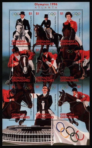 Grenada-Grenadinen 1996 - Mi-Nr. 2290-2298 ** - MNH - Pferde / Horses - Olympia