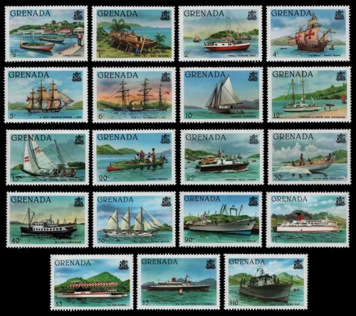 Grenada 1980 - Mi-Nr. 1047-1065 I ** - MNH - Schiffe / Ships