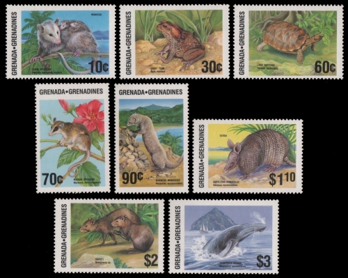 Grenada-Grenadinen 1986 - Mi-Nr. 787-794 ** - MNH - Wildtiere / Wild animals