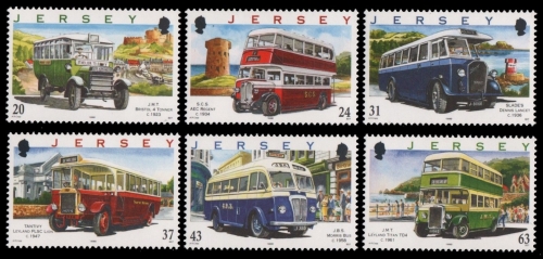 Jersey 1998 - Mi-Nr. 821-826 ** - MNH - Omnibus / Bus