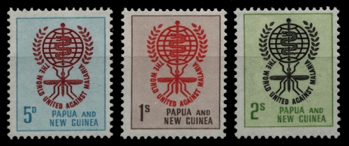 Papua-Neuguinea 1962 - Mi-Nr. 40-42 ** - MNH - Malaria