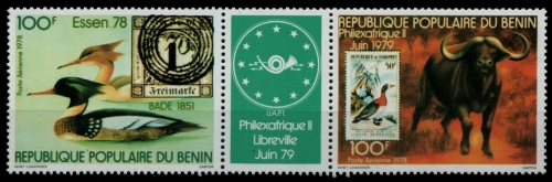 Benin 1978 - Mi-Nr. 166-167 ** - MNH - Wildtiere / Wild animals