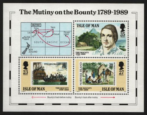 Isle of Man 1989 - Mi-Nr. Block 11 ** - MNH - Schiffe / Ships - Bounty