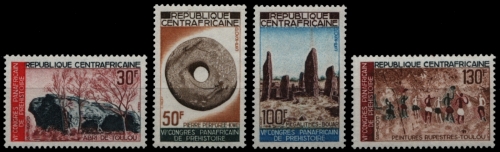Zentralafrikanische Rep. 1967 - Mi-Nr. 151-154 ** - MNH - Frühgeschichte