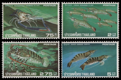 Thailand 1976 - Mi-Nr. 799-802 ** - MNH - Krebstiere / Crustaceans