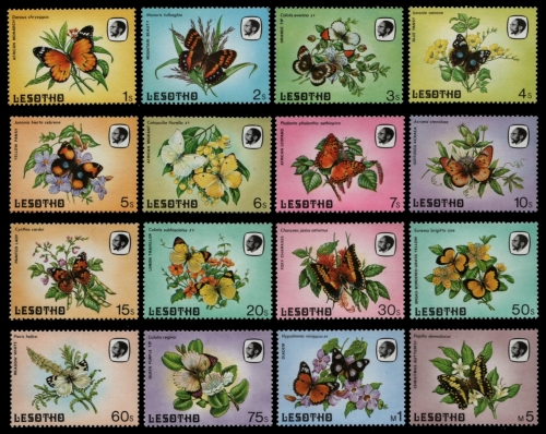 Lesotho 1984 - Mi-Nr. 442-457 ** - MNH - Schmetterlinge / Butterflies