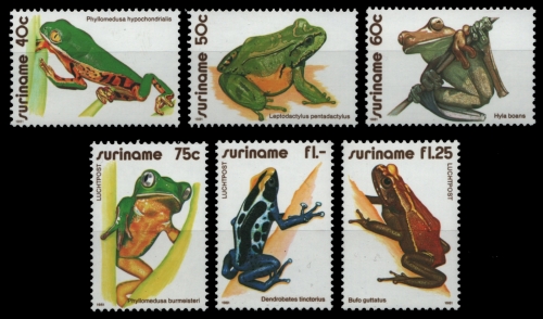 Surinam 1981 - Mi-Nr. 948-953 ** - MNH - Frösche / Frogs