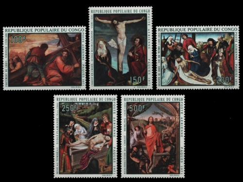 Kongo-Brazzaville 1971 - Mi-Nr. 282-286 ** - MNH - Gemälde / Paintings