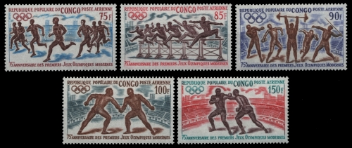 Kongo-Brazzaville 1971 - Mi-Nr. 318-322 ** - MNH - Olympia