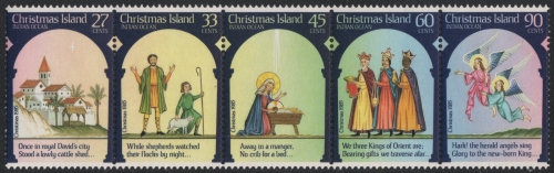 Weihnachtsinsel 1985 - Mi-Nr. 211-215 ** - MNH - Weihnachten / X-mas