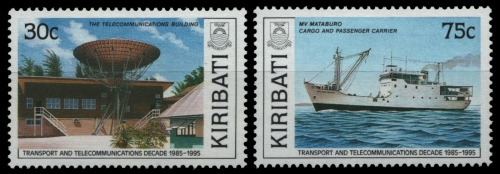 Kiribati 1989 - Mi-Nr. 532-533 ** - MNH - Schiffe / Ships