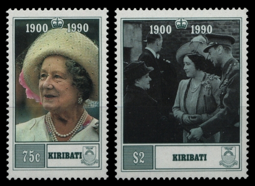 Kiribati 1990 - Mi-Nr. 559-560 ** - MNH - 90. Geburtstag Queen Mum