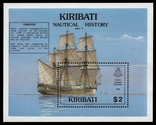 Kiribati 1990 - Mi-Nr. Block 18 ** - MNH - Schiffe / Ships